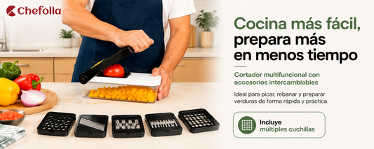 Cocina Más Fácil con el Cortador Multifuncional Chefolla